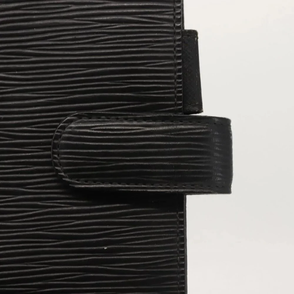 LOUIS VUITTON Epi Agenda MM Day Planner Cover Black